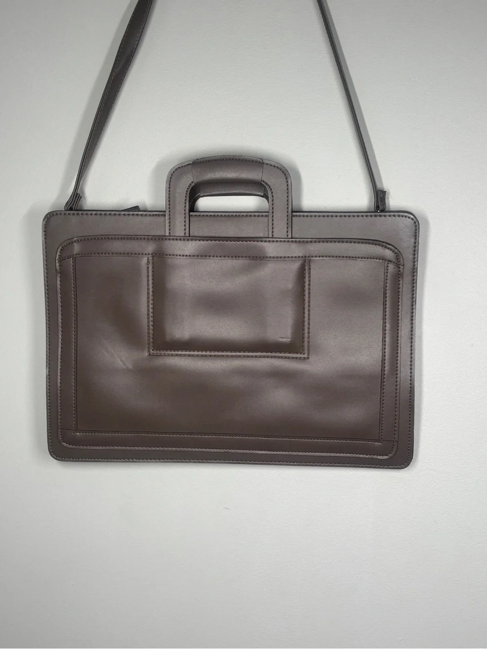 Vintage HIT Brown Structured Portfolio Briefcase